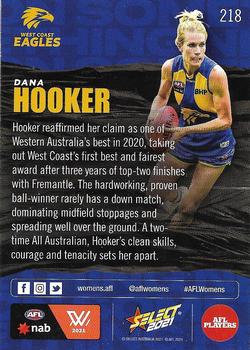 2021 Select AFL Footy Stars #218 Dana Hooker Back